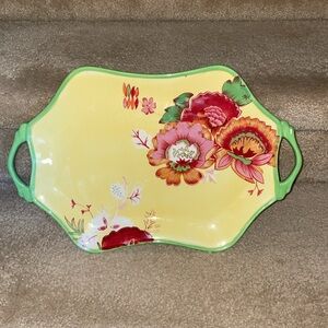 Tracy Porter Lemon Chiffon Collection Tray with Handles